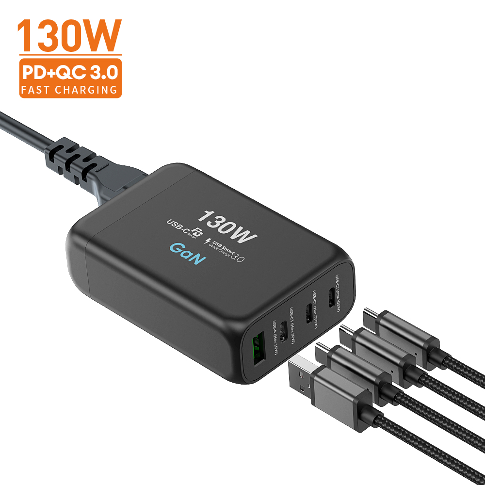 Vina New Tech Gan PD 130W Super Fast Charger Type C Desktop Adapter ...